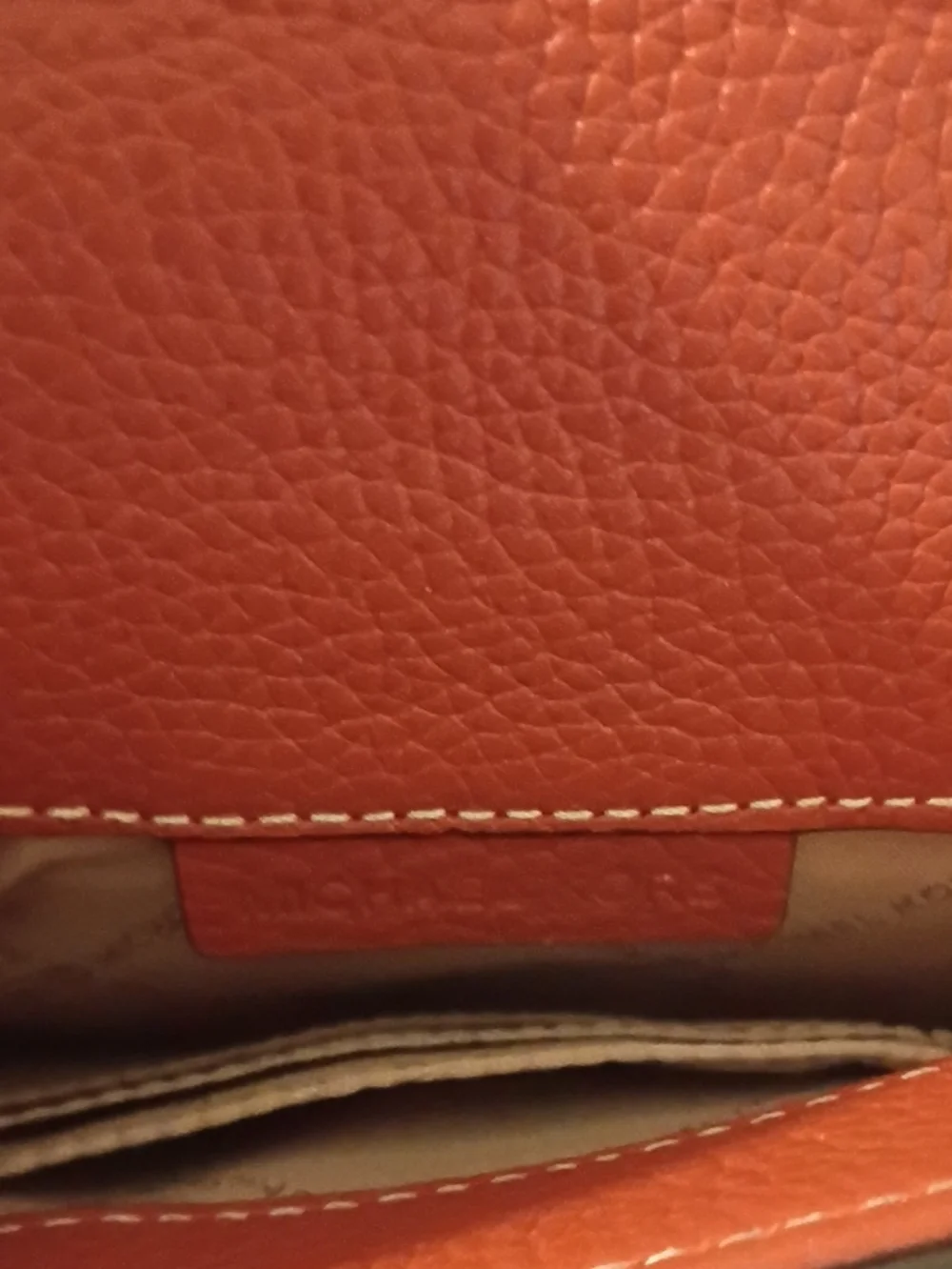 Michael Kors Brown Leather Saddle Crossbody Bag